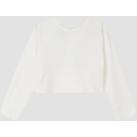s.Oliver Cropped-Longsleeve mit Rückenprint Weiß 170-176