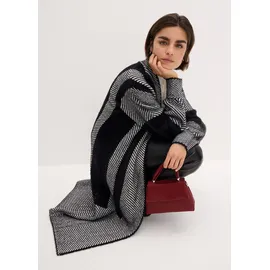 bonprix Strickmantel schwarz L