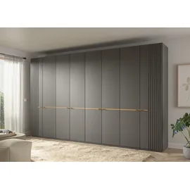 Musterring Drehtürenschrank Isabelle 393,1 x 216 x 58 cm Grau/Schwarz