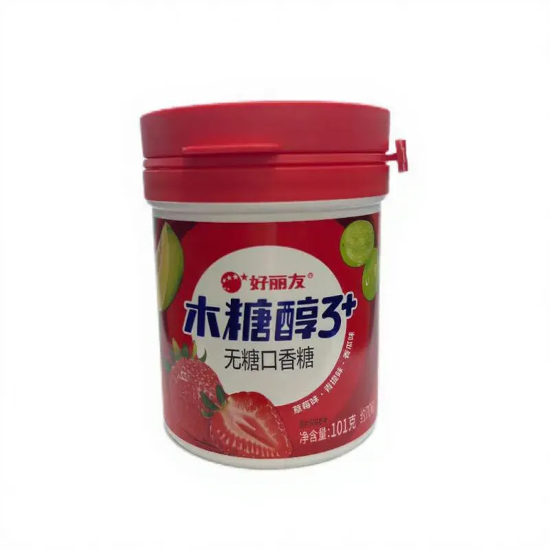 Orion Xylitol 3+ Zuckerfreies Kaugummi Kaugummi (Erdbeere, Traube, Melone) 101 g