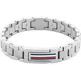 Tommy Hilfiger Armband TOMMY HILFIGER "MASON, 2790596, 2790597, 2790598" Armbänder Gr. Edelstahl, bunt (edelstahlfarben-weiß-blau-rot) Herren