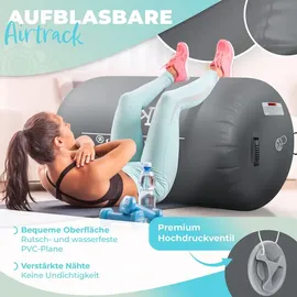 Kesser KESSER® Aufblasbare Air Roll Airtrack, Gymnastik-Rolle inkl. Tragetasche | elektr. Luftpumpe Barrel Gymnastik Tumbling Yoga Gymnastik Rolle Gymnastikmatte, Fitnessrolle
