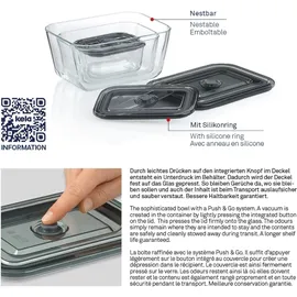 Kela Frischhaltedose rechteckig transparent 24,0 x 18,0 x 11,0 cm 2,5 l