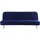 habitat garten Schlafsofa Samt 3-Sitzer Dunkelblau