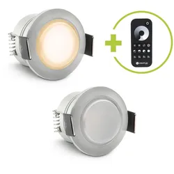 Einbaustrahler Mini Genova 3W 2700K IP65 - Farbe: acryl - Anzahl: 2x