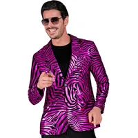 W WIDMANN MILANO Party Fashion - Party Jackett für Herren, 80er Jahre Kostüm Outfit für Karneval, Festival und Party