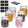 TALK-POINT 6er Set Vorratsdosen aus Glas mit Bügelverschluss, Vorratsgläser, Glasbehälter | Runde bzw. Ovale Form | inkl. 8 Kreideetiketten und Stift | luftdicht, auslaufsicher, Mottensicher (6x 830ml)