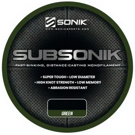 Sonik Angelschnur Sonik SUBSONIK GREEN 12LB 1200M (0.28mm), 0.41 m Länge, 0.41 mm Fadendurchmesser, (1200-St) 0.41 m