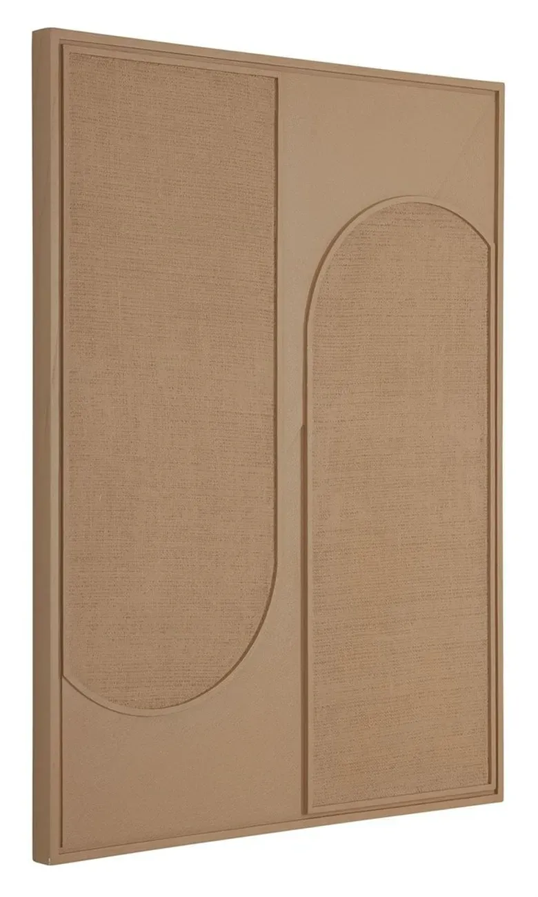 Wandpaneel Elyn aus Holz, modernes Design, Braun, Small, für stilvolle Wandgestaltung indoor