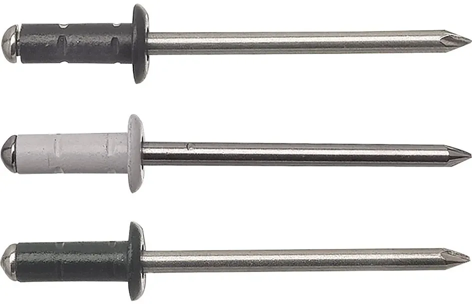 Mehrbereichsniet Alu/A2 -  grauweiß RAL 9002 / 4,0 x 12,7 / 4,0 x 9,5