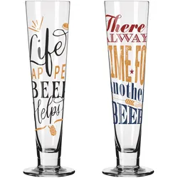 RITZENHOFF Bierglas-Set HELDENFEST F25 Set mit 2 Stück à 385 ml