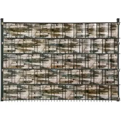 Sichtschutzstreifen GARDEN 'N' MORE "Sichtschutz-Folie", grau (schiefer, optik), H:19cm, Polyvinylchlorid (PVC), Zaunelemente, Schiefer-Optik, auf Rolle für Zuschnitt, 20,5 m lang, 19 cm hoch