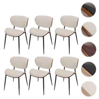 Mendler 6er-Set Esszimmerstuhl HWC-O45, Stuhl, Bugholz Kunstleder 280g/m2 Öko-Tex