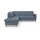 Home Affaire Ecksofa »Palmera L-Form«, Federkern, wahlweise mit Bettfunktion und mit/ohne Stauraum blau
