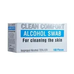Clean Comfort Alkoholtupfer, einzeln verpackt, weiß 09290 , 1 Packung = 100 Stück