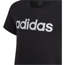 adidas Essentials Linear Logo Slim Fit T-Shirt Kinder 000 - black/white 164