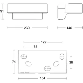 Steinel L 810 Sensor Wandleuchte 12,5 W anthrazit