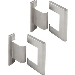 Abdeckkappe für 90 Grad Scharnier Glas-Wand Abdeckung, Alu Edelstahl satiniert