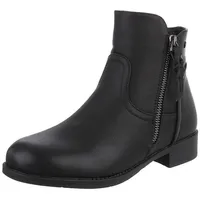Ital-Design Stiefelette in Schwarz | Gr.: 38