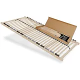Lattenrost 100x200 cm – 7-Zonen Buche Federholzrahmen | robuster Lattenrahmen zur Selbstmontage |