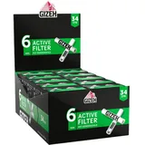 Gizeh Active Tips – Aktivkohlefilter mit Keramikkappen – 10 x 34 Filter