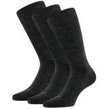 Apollo Basicsocken 3er Pack Grau/Schwarz 43-46
