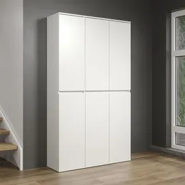 trendteam Nevada Mehrzweckschrank 111 x 191 x 34 cm Weiß