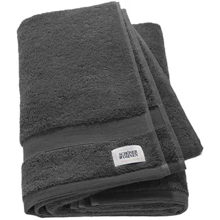 Handtuch 70 x 140 cm anthrazit