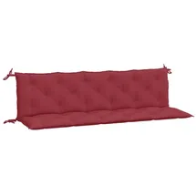 vidaXL Bankauflage 180 x 50 x 7 cm rot 2 St.