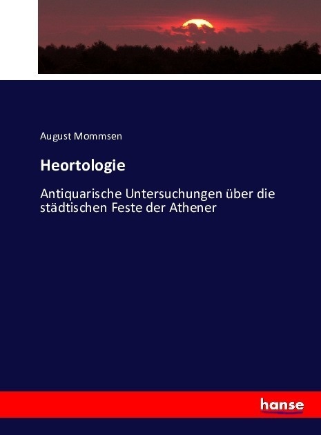 Heortologie - August Mommsen  Kartoniert (TB)