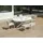 vente-unique Garten-Essgruppe: Tisch, ausziehbar 150/200 cm, – 6 stapelbare Sessel – Aluminium - Hellgrau & Weiß - YOHA... von MYLIA