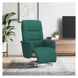 vidaXL Relaxsessel mit Fußteil Polyester 84 x 105 x 0 cm Dunkelgrün