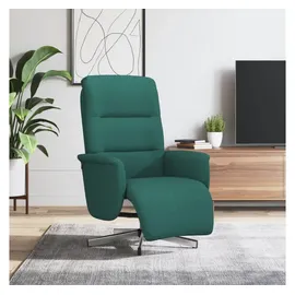 vidaXL Relaxsessel mit Fußteil Polyester 84 x 105 x 0 cm Dunkelgrün