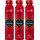 Old Spice 3x Old Spice Captain Deodorant Bodyspray für Männer je 250ml 48h Frische langanhaltender Duft