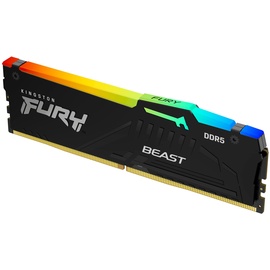 Kingston FURY Beast RGB schwarz DIMM Kit 64GB, DDR5-6000, CL40-40-40, on-die ECC (KF560C40BBAK4-64)