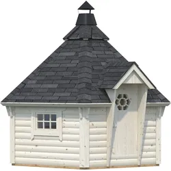 Grillkota PALMAKO "Eva", transparent, Fußboden im Gartenhaus, ohne Dacheindeckung, Holz, Gartenhäuser, transparent