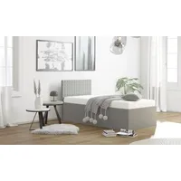 Westfalia Schlafkomfort Polsterbett, grau, B:108cm L:210cm, WESTFALIA SCHLAFKOMFORT, Betten,
