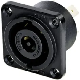 Neutrik NLT8FX-BAG Lautsprecher-Steckverbinder Flanschbuchse, Kontakte gerade Polzahl: 8 Schwarz