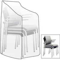 Woltu Schutzhülle Gartenstuhl 68x96x110/150 cm, Abdeckung für Gartenmöbel, Abdeckhaube