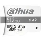 Dahua Karte TF-P100 MicroSDXC 512 GB Klasse 10 UHS-I U3 A1 V30 (TF-P100-512GB) (512 GB, microSDXC, U3, UHS-I), Speicherkarte