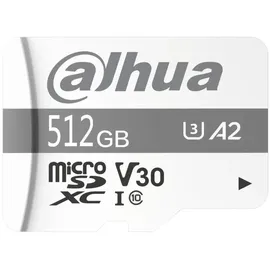 Dahua Karte TF-P100 MicroSDXC 512 GB Klasse 10 UHS-I U3 A1 V30 (TF-P100-512GB) (512 GB, microSDXC, U3, UHS-I), Speicherkarte
