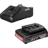 Bosch Starter-Set 18 V / 1x 2,0 Ah Akku + Ladegerät GAL 18V-40