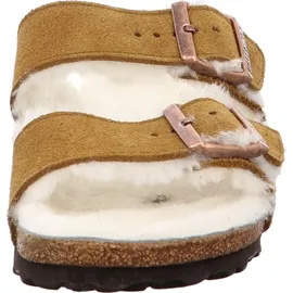 Birkenstock Arizona Lammfell Wildleder Nerz Schmales Fußbett - 1001135 - Braun 42