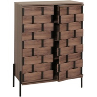 Mendler Kommode HWC-M44, Schrank Sideboard Anrichte, 3D-Flecht-Design Push-to-open Türen