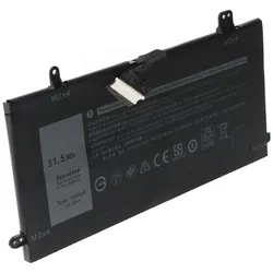 AccuCell Akku passend für Dell Latitude 5285, Li-ion, 11,4V, 2760mAh, 31,5Wh