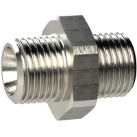 Riegler Doppelgewindenippel, zyl., G 1/8 a., G 1/8 a.,