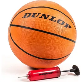 Dunlop Basketballkorb Set – Basketball Korb Höhenverstellbar: 165 - 205 cm – Basketballkörbe mit Basketballständer, Ball und Pumpe – Basketballkorb Outdoor mit Füllbarer Fussstand - Schwarz