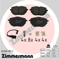 ZIMMERMANN Bremsbelagsatz, Scheibenbremse
