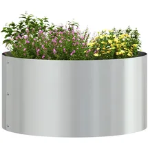 vidaXL Pflanzenring Silber 40 x 40 x 20 cm