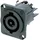 Neutrik powerCON Chassis output 32 A Grau